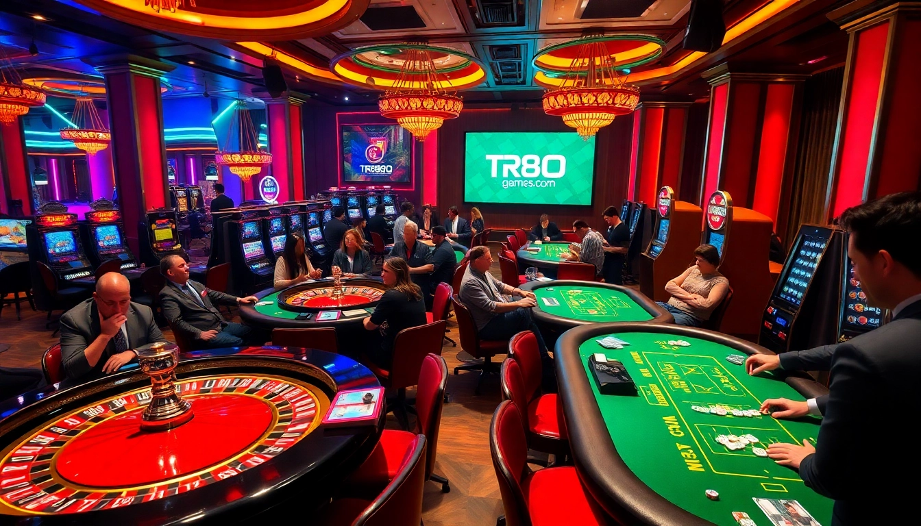 Experience thrilling gameplay at https://tr88games.com/ featuring diverse players, roulette tables, and poker action.