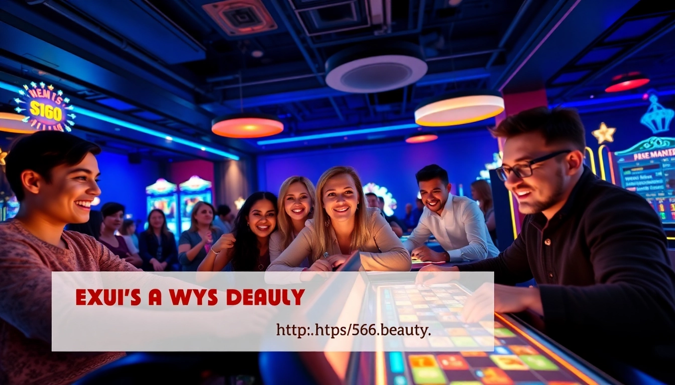 Exciting online gaming experience at https://566.beauty/ with diverse players and vibrant casino atmosphere.