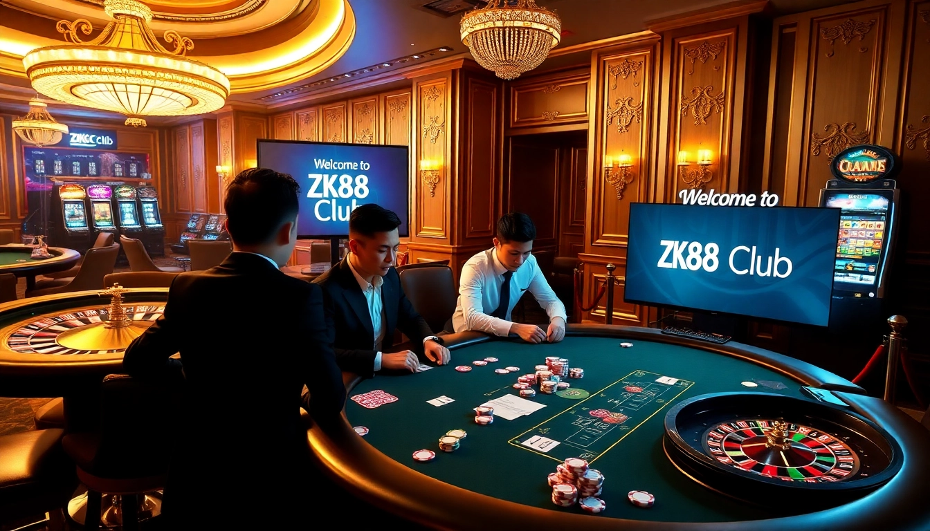 Engage in thrilling gameplay at ZK88 Club, where live poker and jackpot slots create excitement.